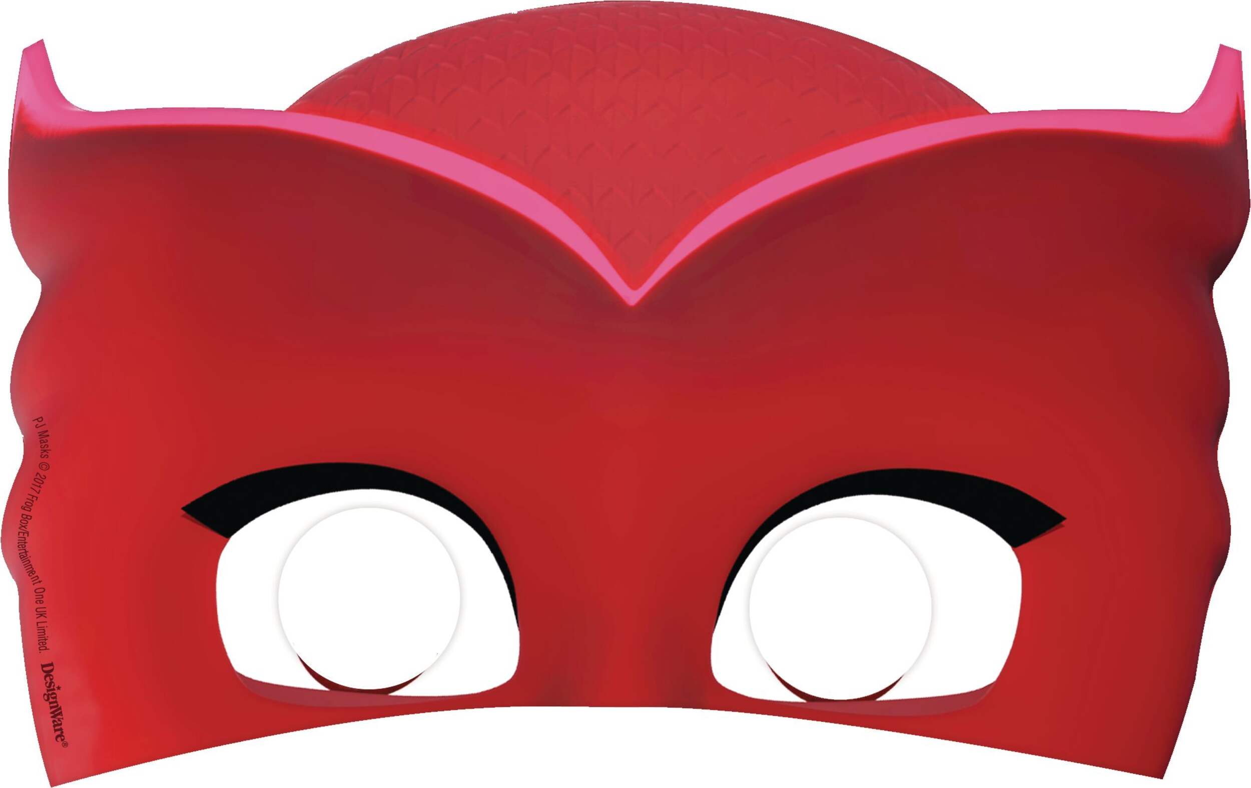 Demi-masque de Yoyo/Bibou/Gluglu des Pyjamasques, rouge/vert/bleu, taille unique, paq. 8, accessoires de costume à porter pour anniversaires/l'Halloween Front_Flat