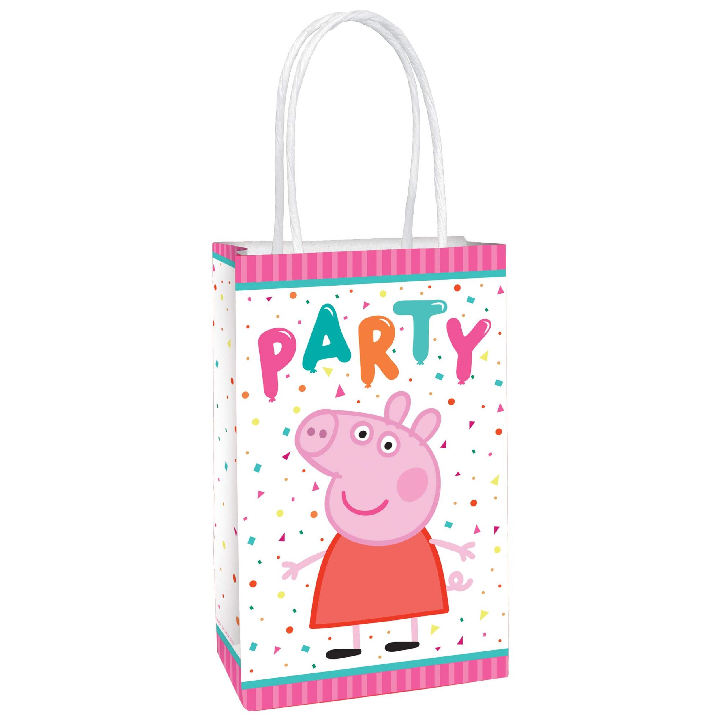 Sacs à surprises pour fête d'anniversaire, Peppa Pig, paq. 8 Front_Angled_Right