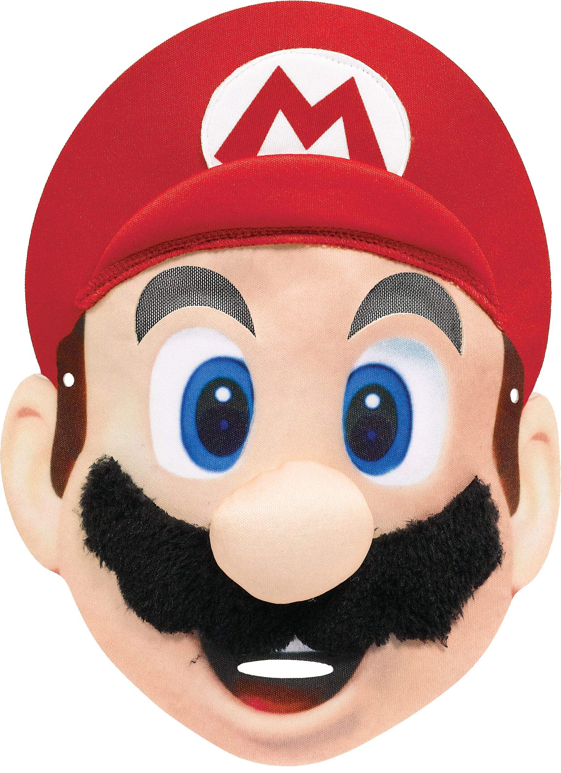 Super Mario Mask for Costumes/Birthday Parties, One Size, Ages 3+ Front_Flat
