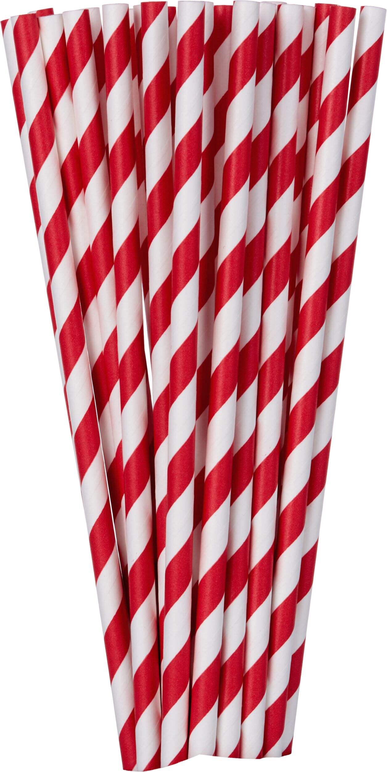 Pailles en papier à rayures, paq. 24 Composite_or_Mixed