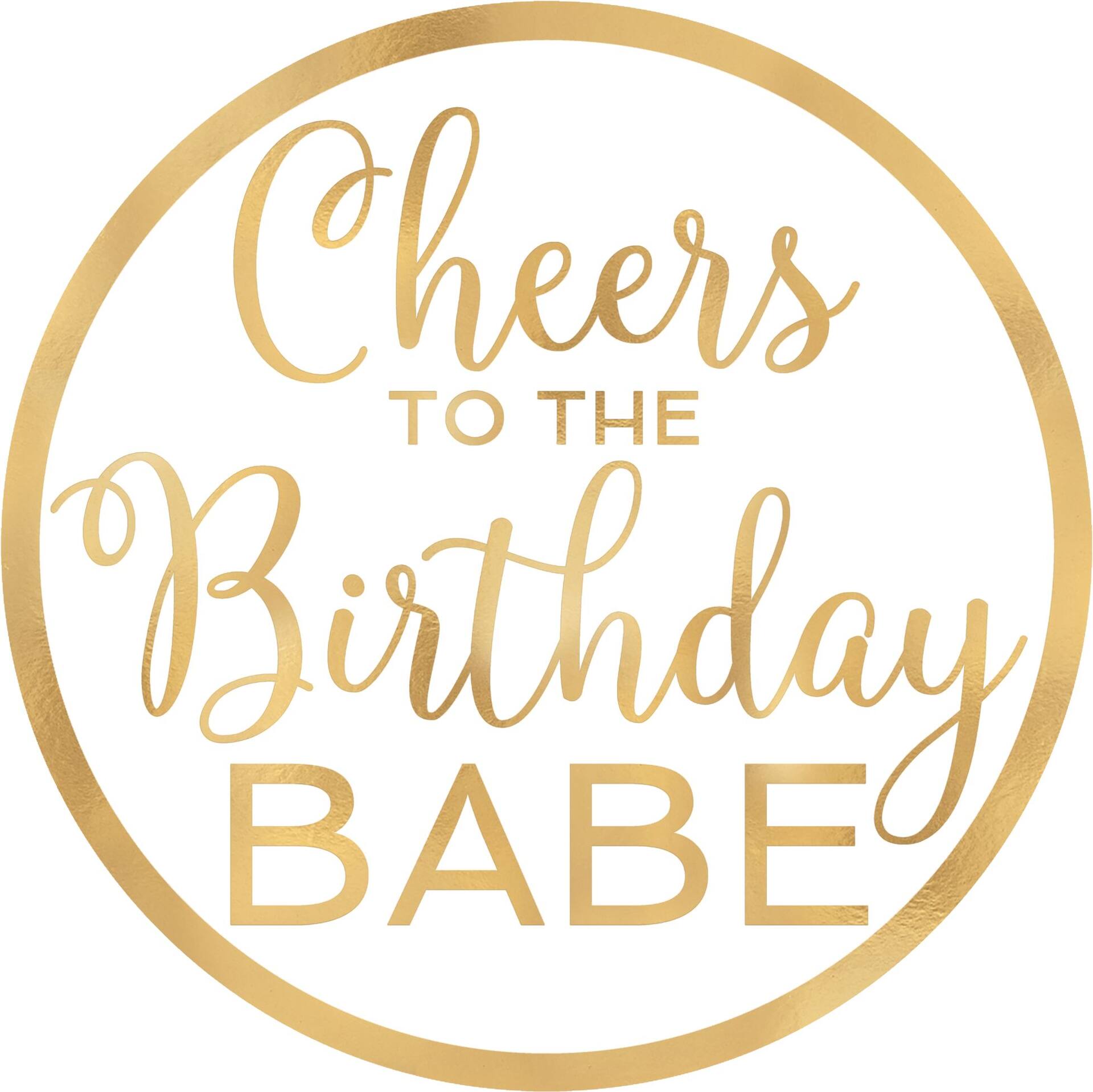 Cheers To The Birthday Babe Coasters 18 pk