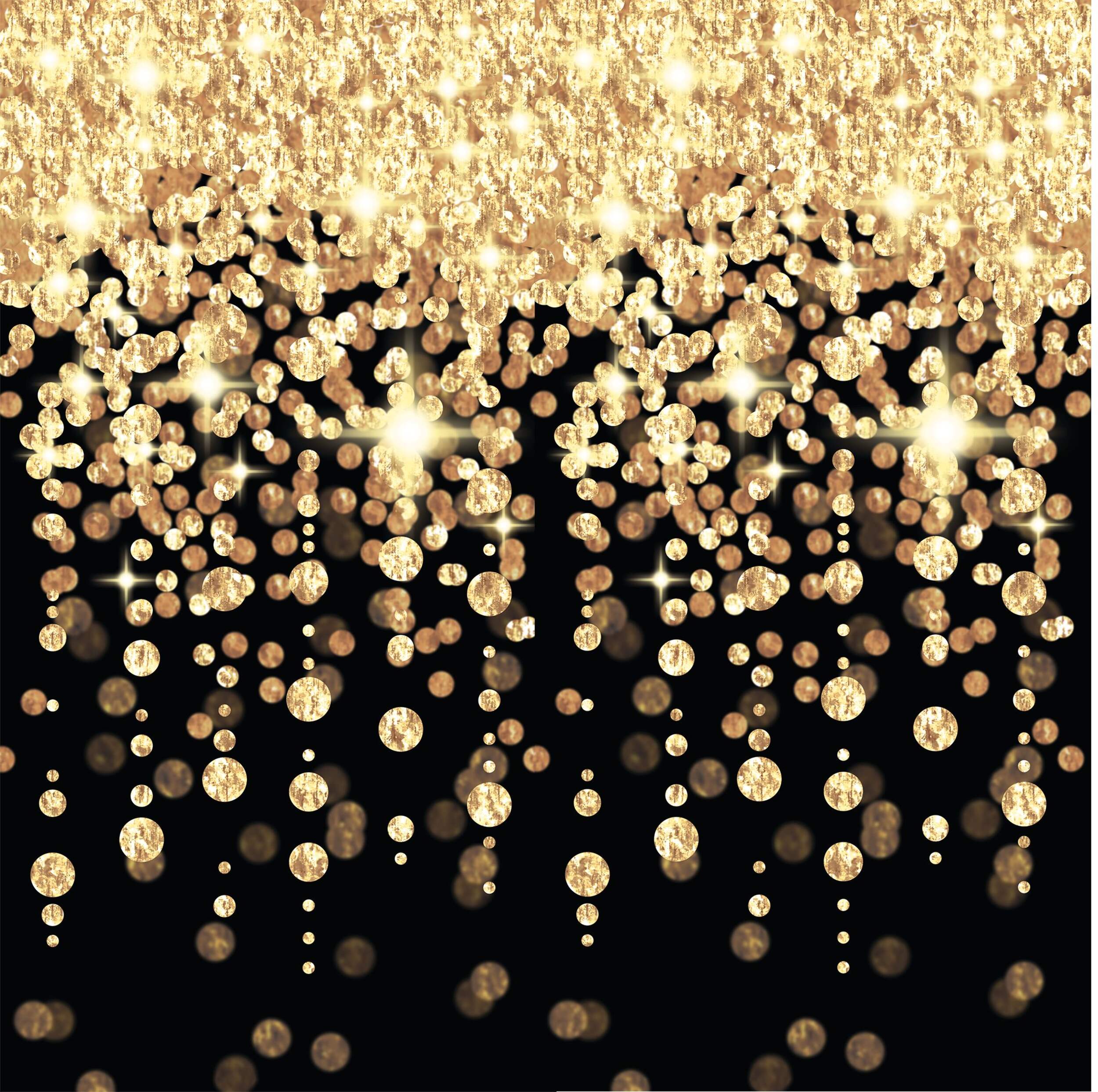 Plastic Scene Setter Room Roll Background Decoration, Gold, Sparkle, 40-ft, for New Year's Eve/Graduation/Birthday Party Overhead_Flat