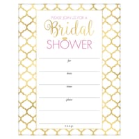 Invitations pour fête prénuptiale de luxe, paq. 20