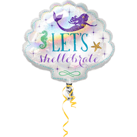 Ballon d'anniversaire, sirène prismatique, 30 po Front_Flat