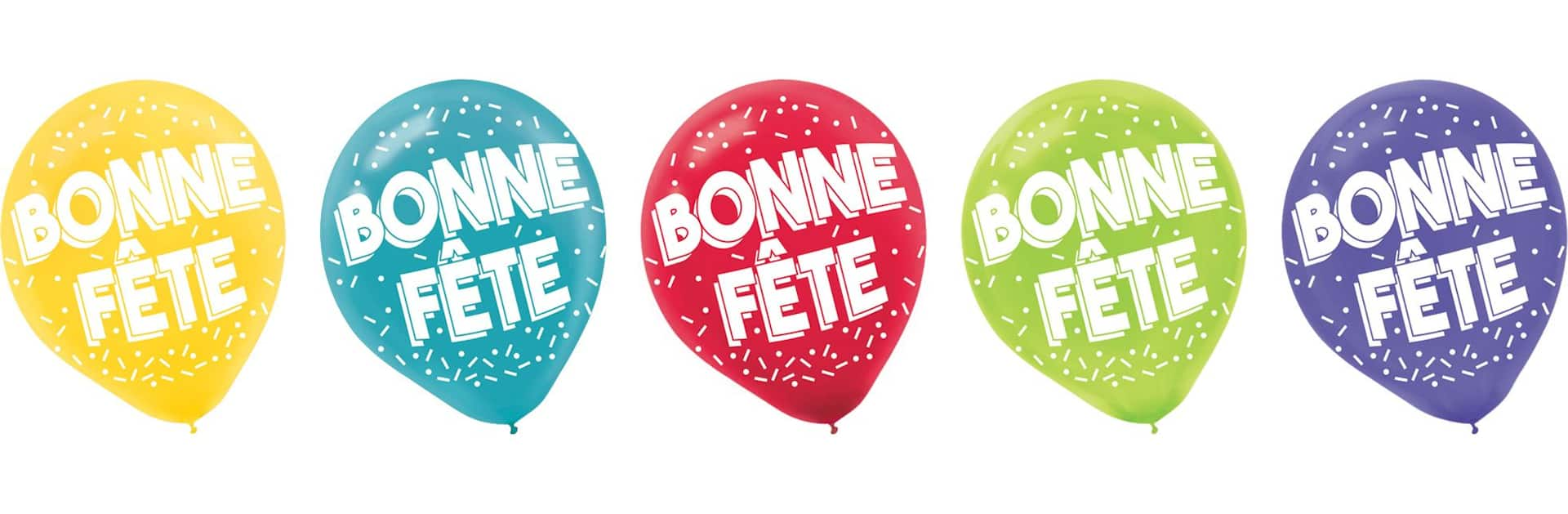 Paquet de 5 ballons en latex - Thème Ferme - Bobidibou