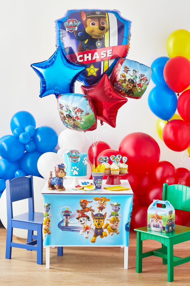 Paw Patrol Foil Balloons Bouquet Boys Birthday Party Supplies Decorations 5pc 
