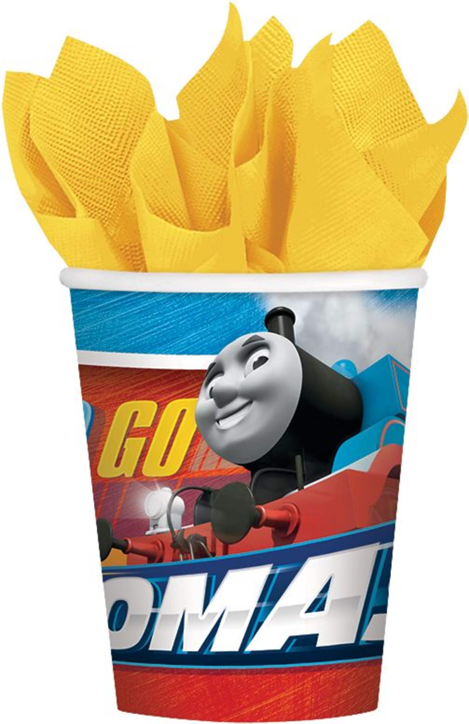 Thomas the Tank Engine Birthday Party Disposable Cups, 9-oz, 8-pk Front_Flat