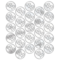 Heart Metallic Sticker Seals, 25-pk Front_Flat
