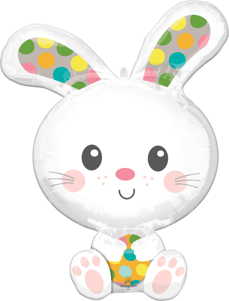 Spotted Bunny Super Shape Balloon with Helium Canadian Tire