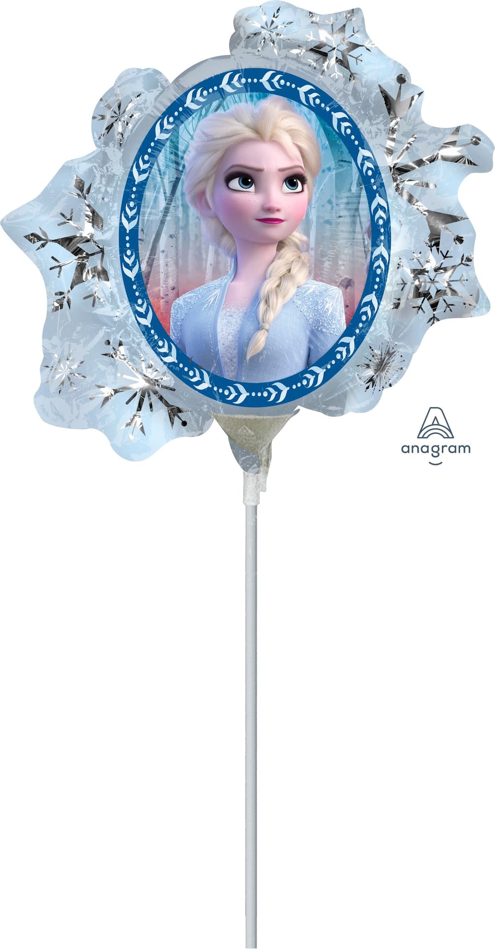 Disney Frozen Elsa & Anna Square Paper Disposable Lunch Napkins, Blue,  6.5-in, 16-pk, 2-ply, for Birthday Party