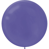 Round Latex Balloons, Assorted Colours, 24-in, 4-pk, for Birthday Party Front_Flat