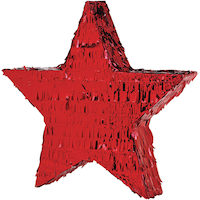 Foil Star Pinata Front_Angled_Left