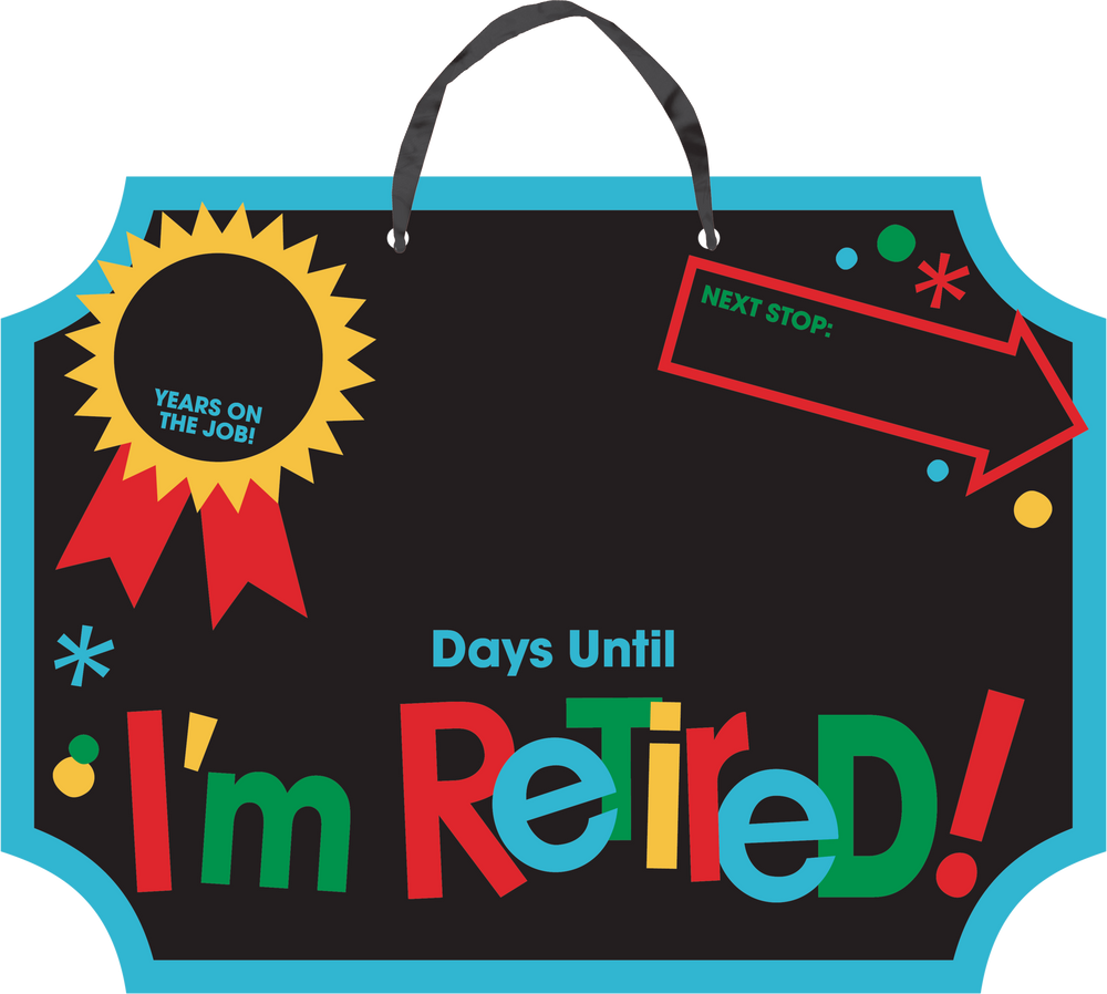 Happy Retirement Celebration Chalkboard Sign Canadian Tire