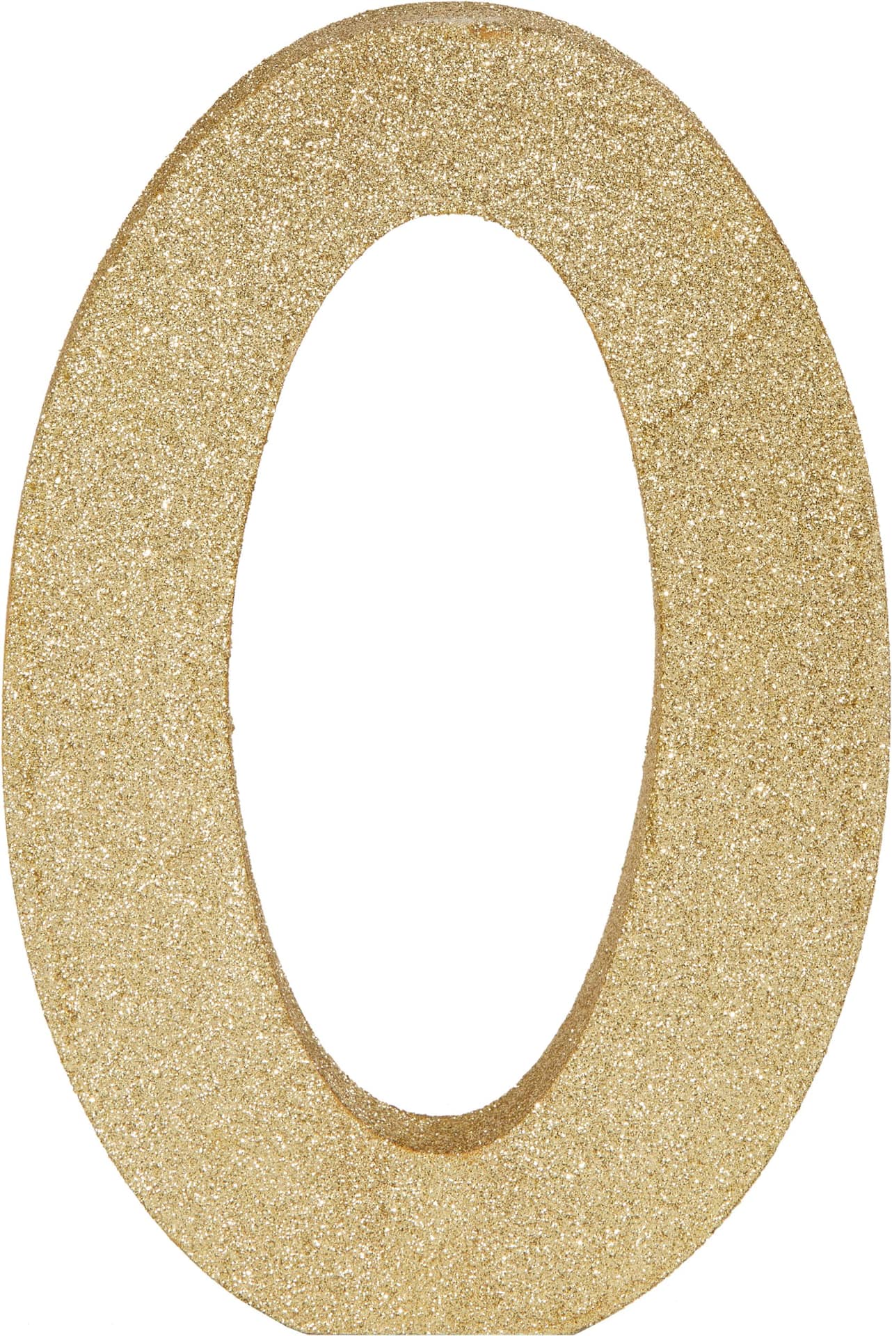 0-9 Numbers Glitter Number Sign, Gold, 10-in, for Wedding/Anniversary ...