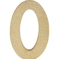 Décoration numéro, or scintillant