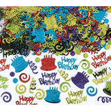 Confettis Happy Birthday multicolores Composite_or_Mixed