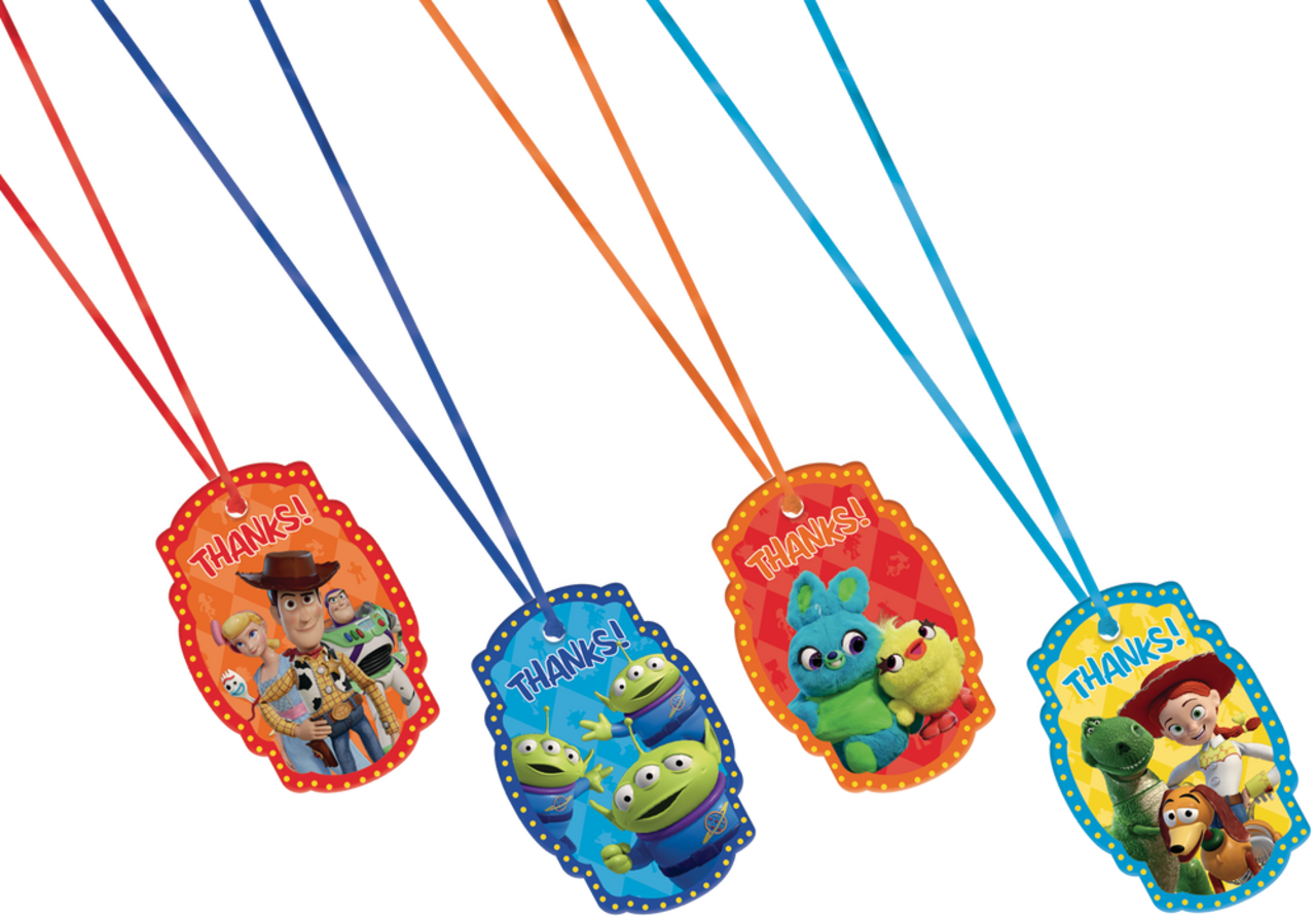 Toy Story 4 Birthday Party Thank You Tags 8 pk