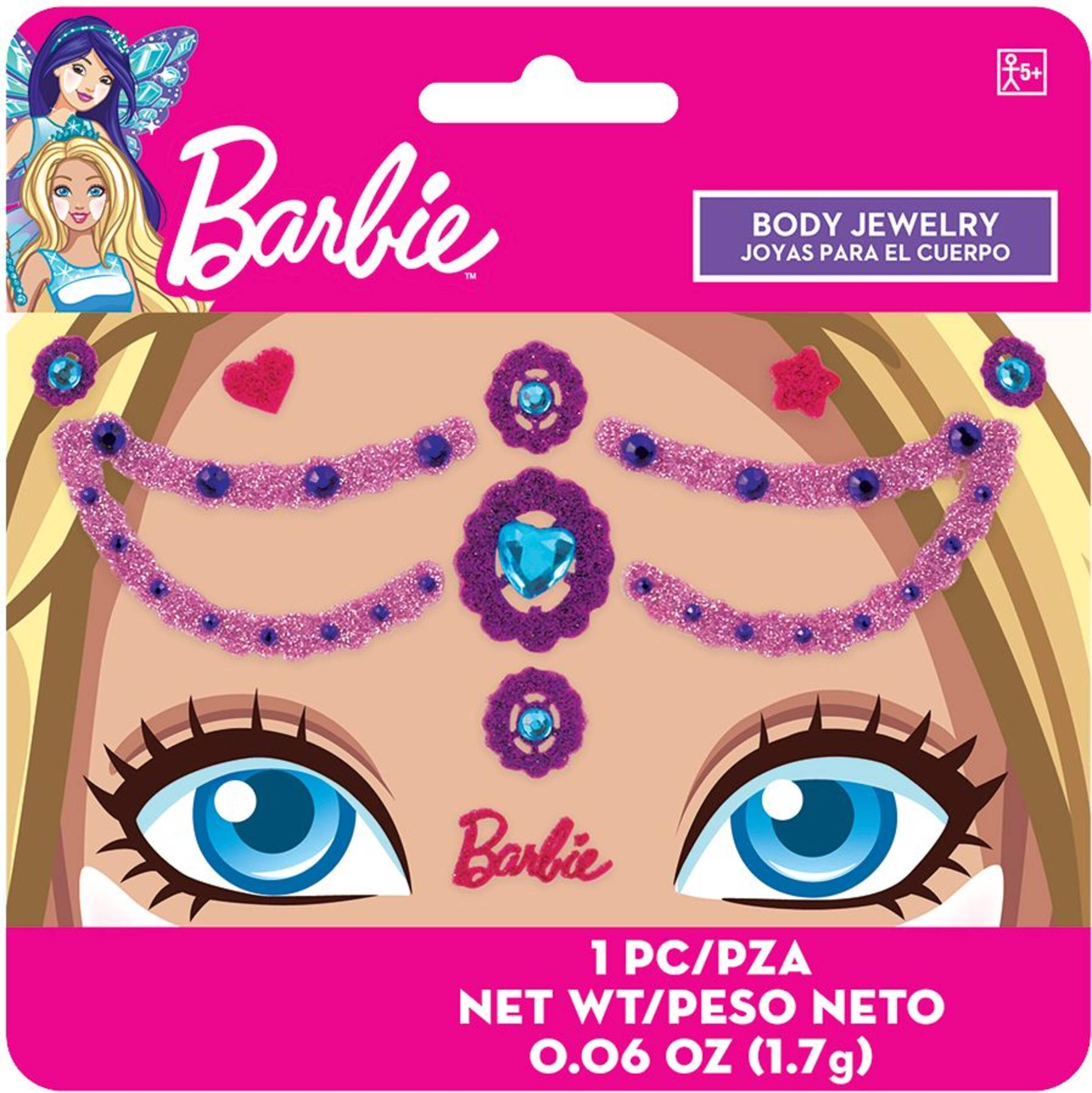 Barbie Mermaid Body Jewelry for Birthday Party Favours, 10-pc Front_Flat