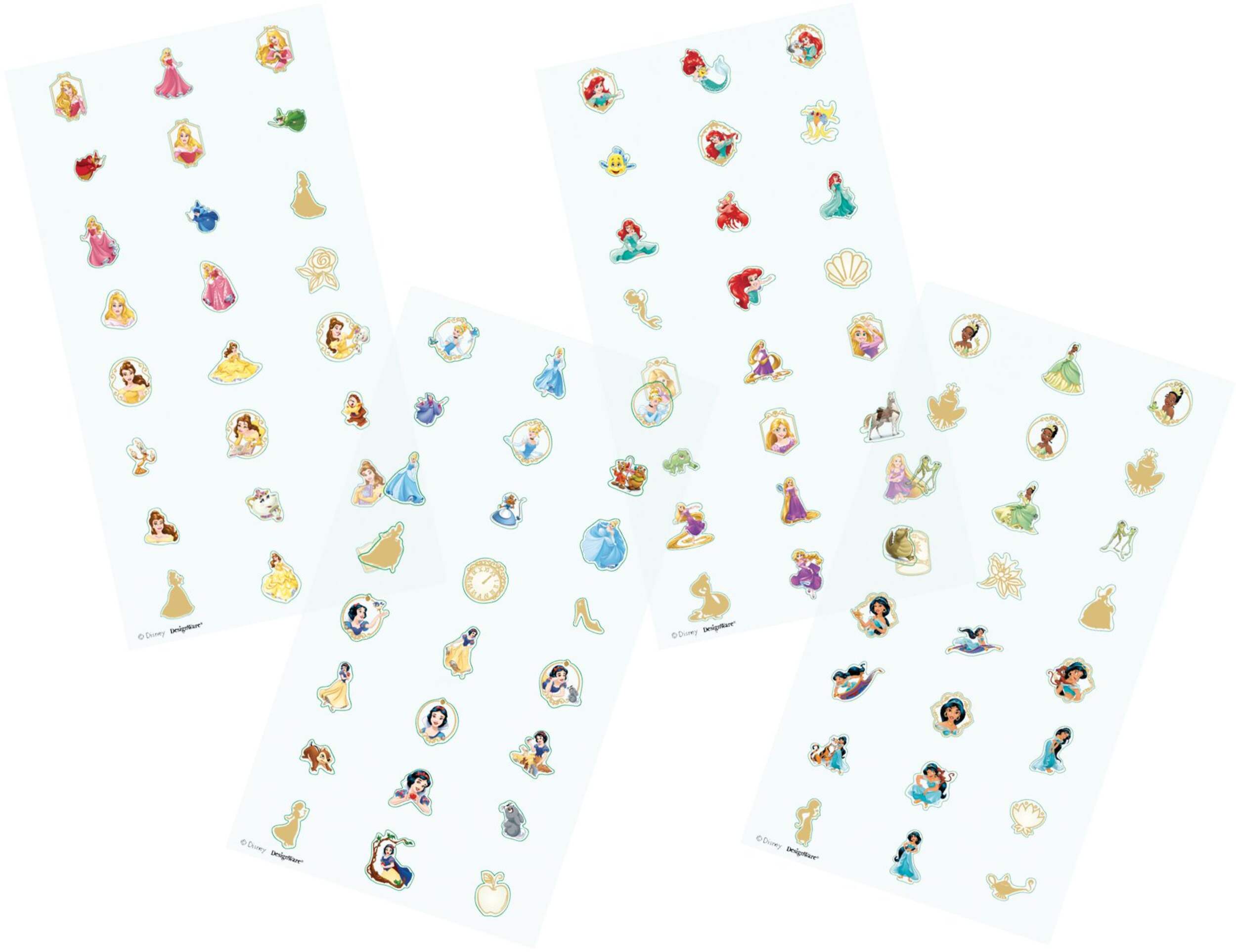 Disney Once Upon a Time Nail Stickers for Birthday Party Favours, 4-pc Composite_or_Mixed