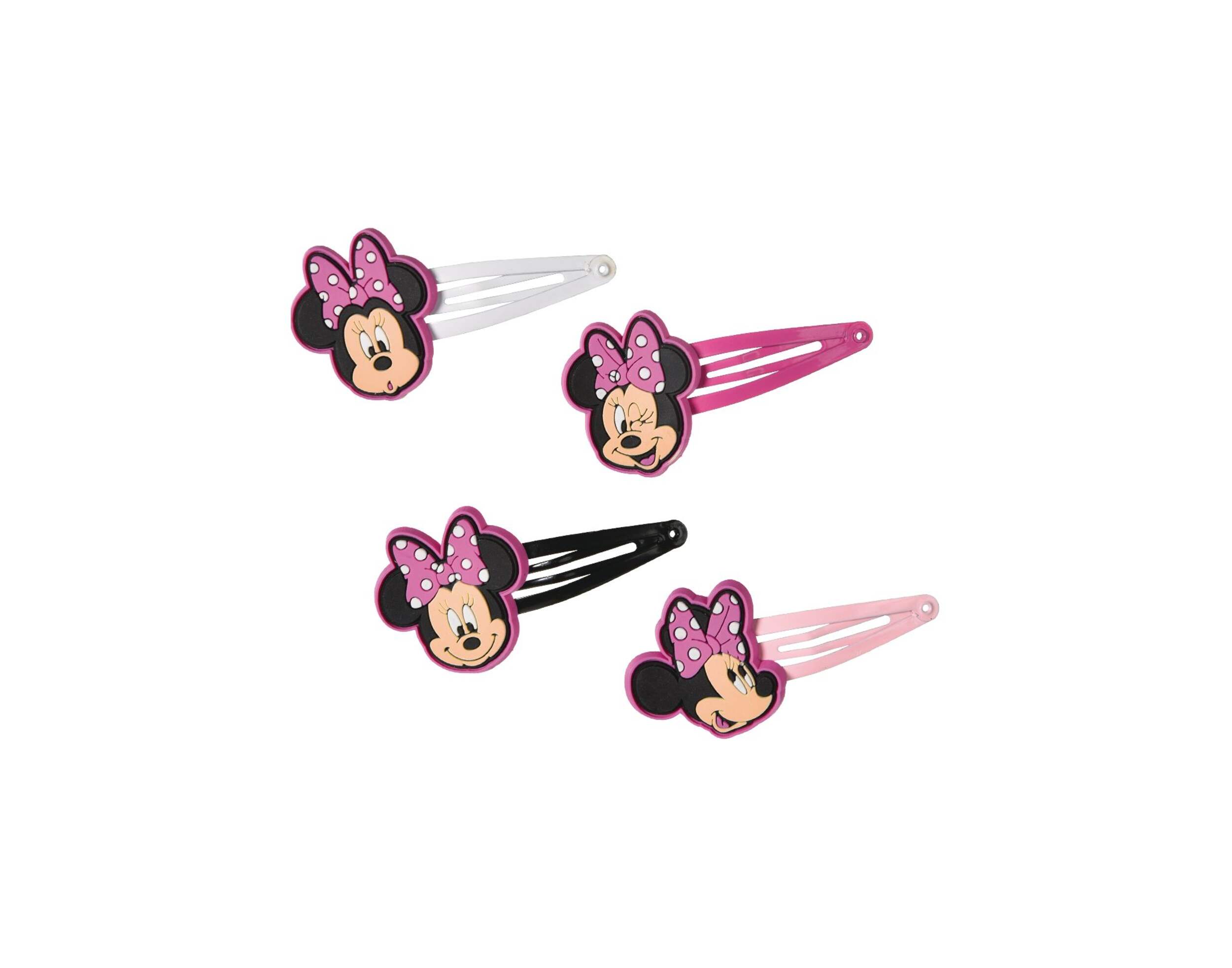 Minnie Mouse Forever Hair Clips for Birthday Party Favours, 8-pk Overhead_Flat