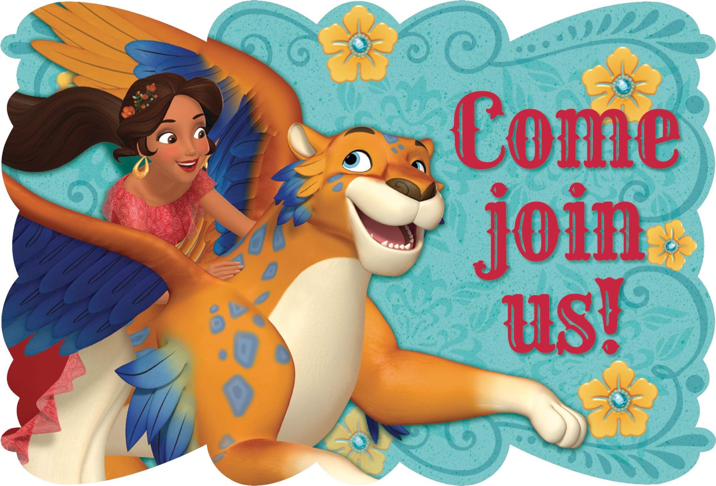 Disney Elena of Avalor Birthday Party Invitations, 8-pk Front_Flat