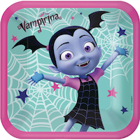Vampirina Birthday Party Lunch Plates, 8-pk Overhead_Flat