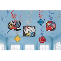 Power Rangers Ninja Steel Easy to Hang Swirl Birthday Party Decorations, 12-pc Bottom_Plunge
