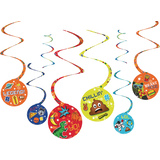 Epic Party Swirl Decorations, 8-pc Composite_or_Mixed