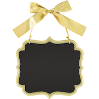Scroll Chalkboard Sign Front_Flat