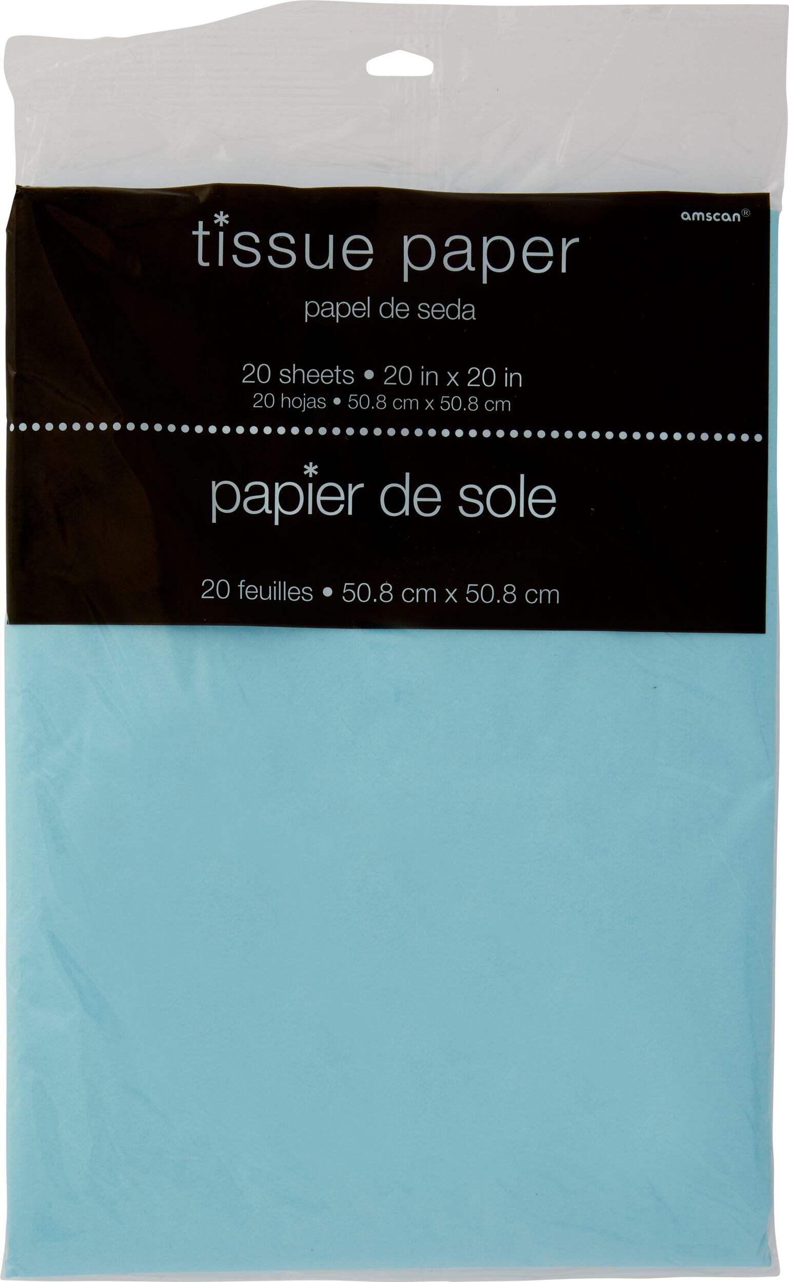 Robin's Egg Blue Tissue Paper, 20-pk Front_Flat
