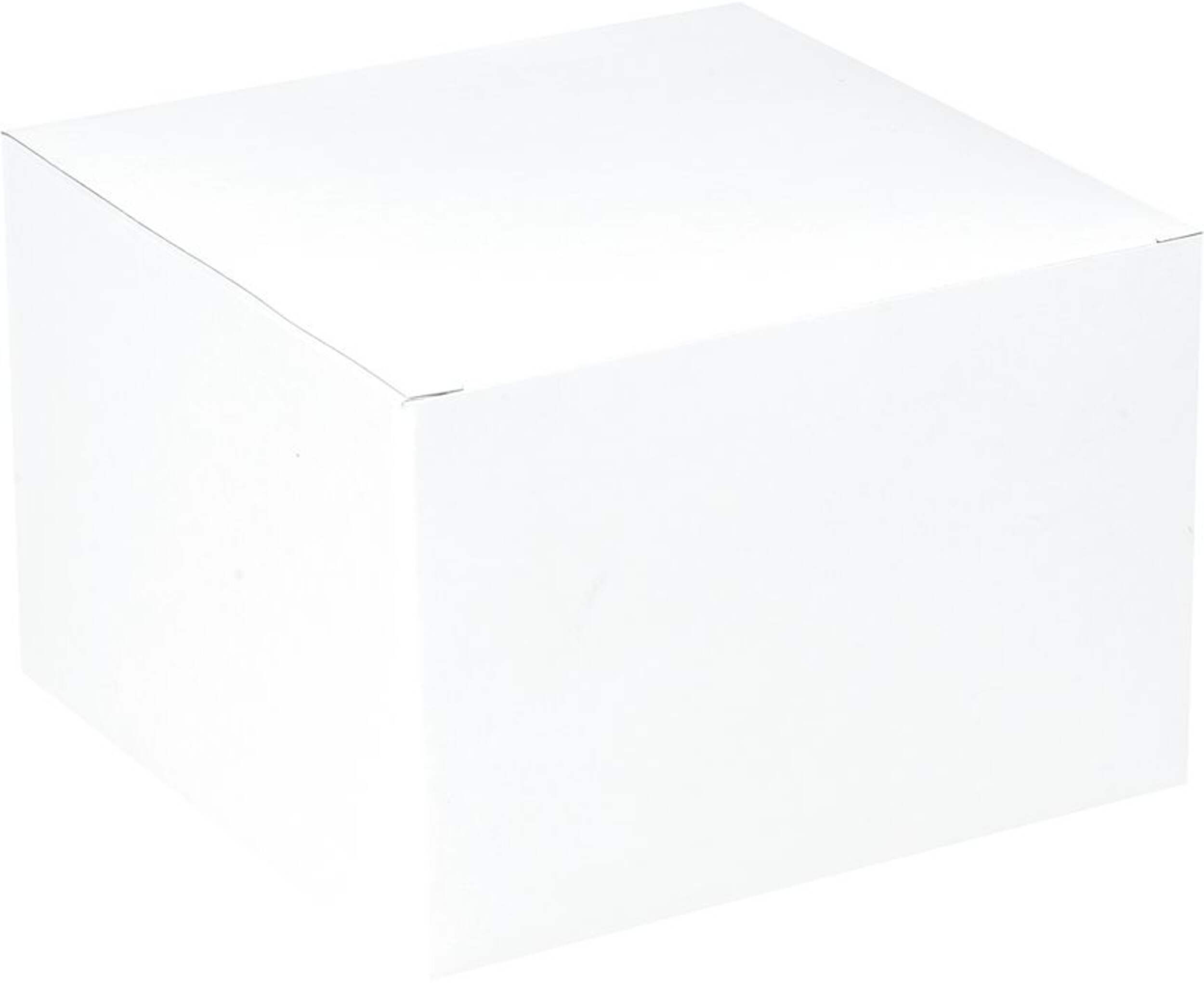 Jewellery Gift Box, White, 3-in, for Birthday/Graduation/Wedding Front_Angled_Right