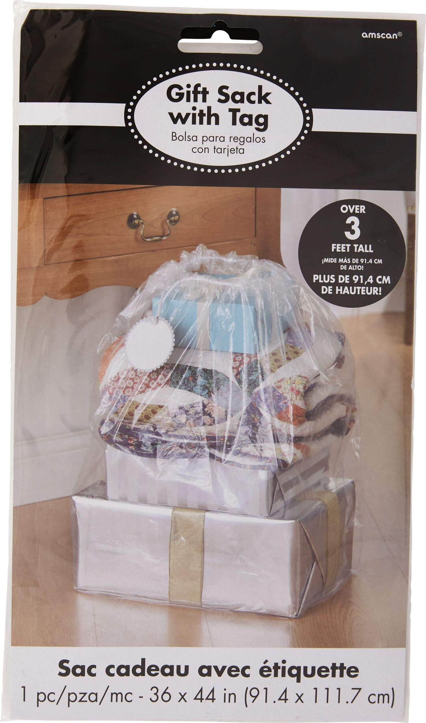 Sac-cadeau transparent Front_Flat