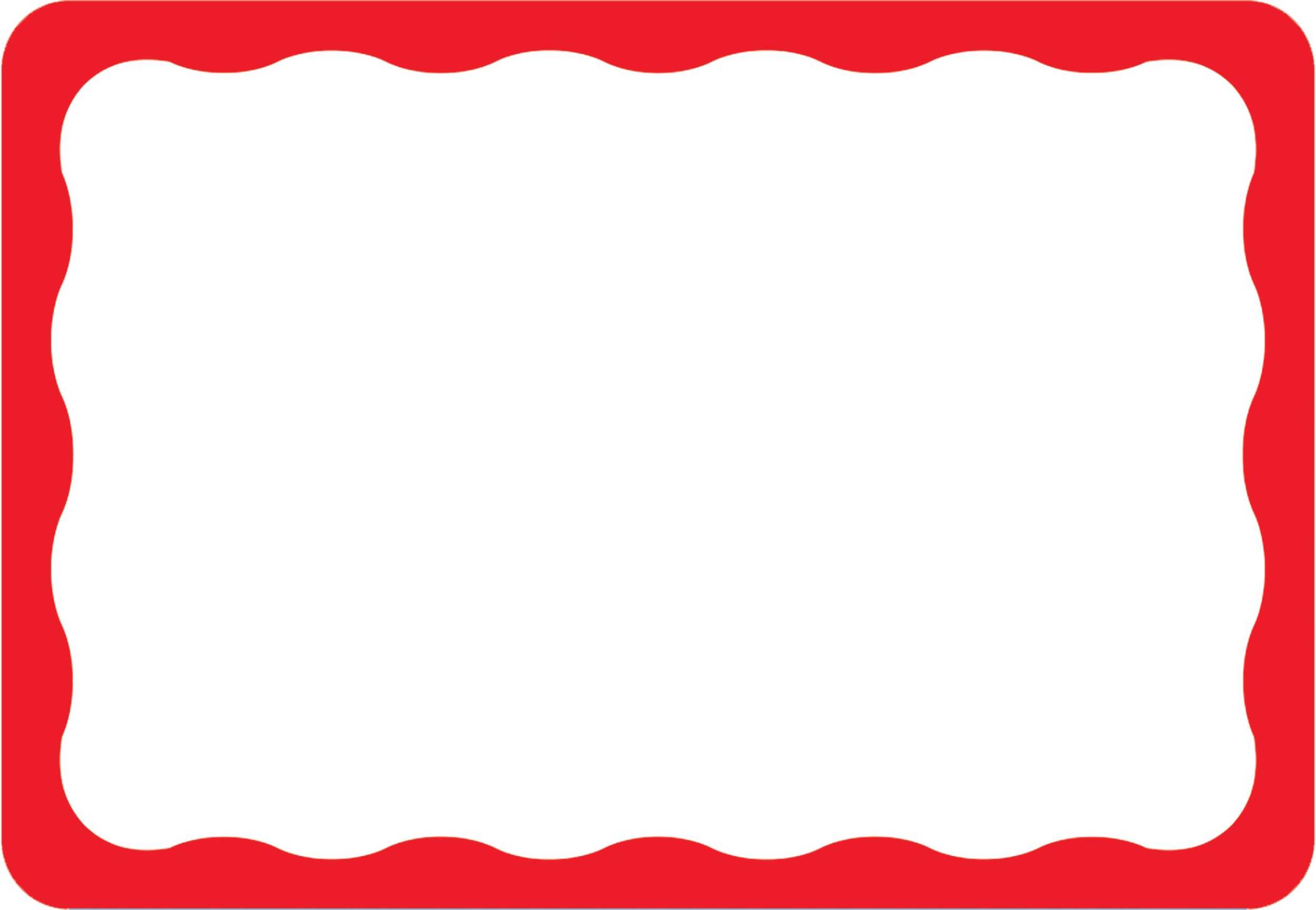 100CT TAG RED BORDER