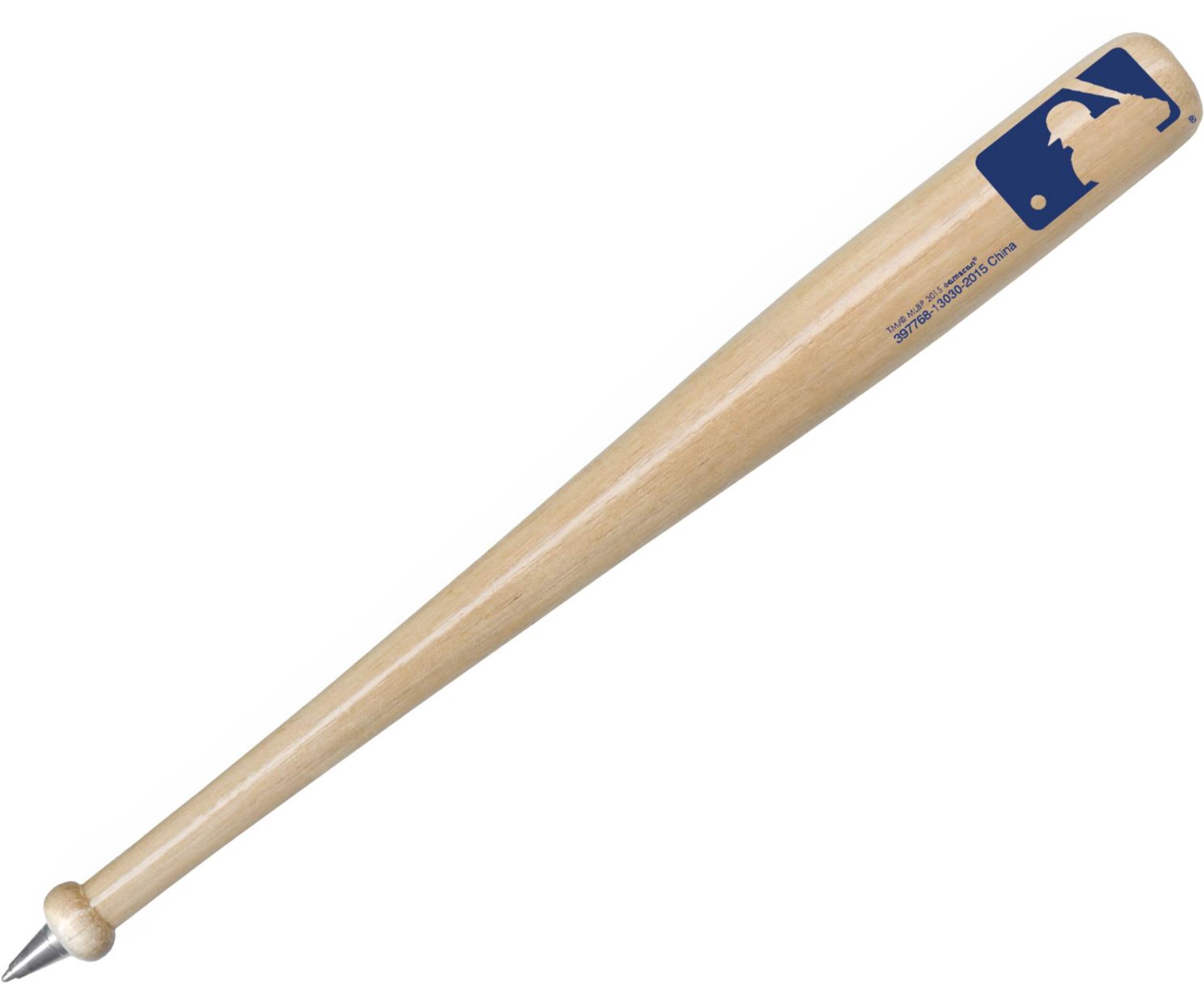 Major League Baseball MLB Bat Writing Pens, Tan, 6-pk, for Arts & Crafts/Birthday Favour Overhead_Plunge
