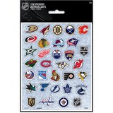 National Hockey League NHL Logo Sticker Variety Pack, Multi-Coloured, 4 Sheets, 32-pk, for Arts & Crafts/Birthday Favour Front_Flat