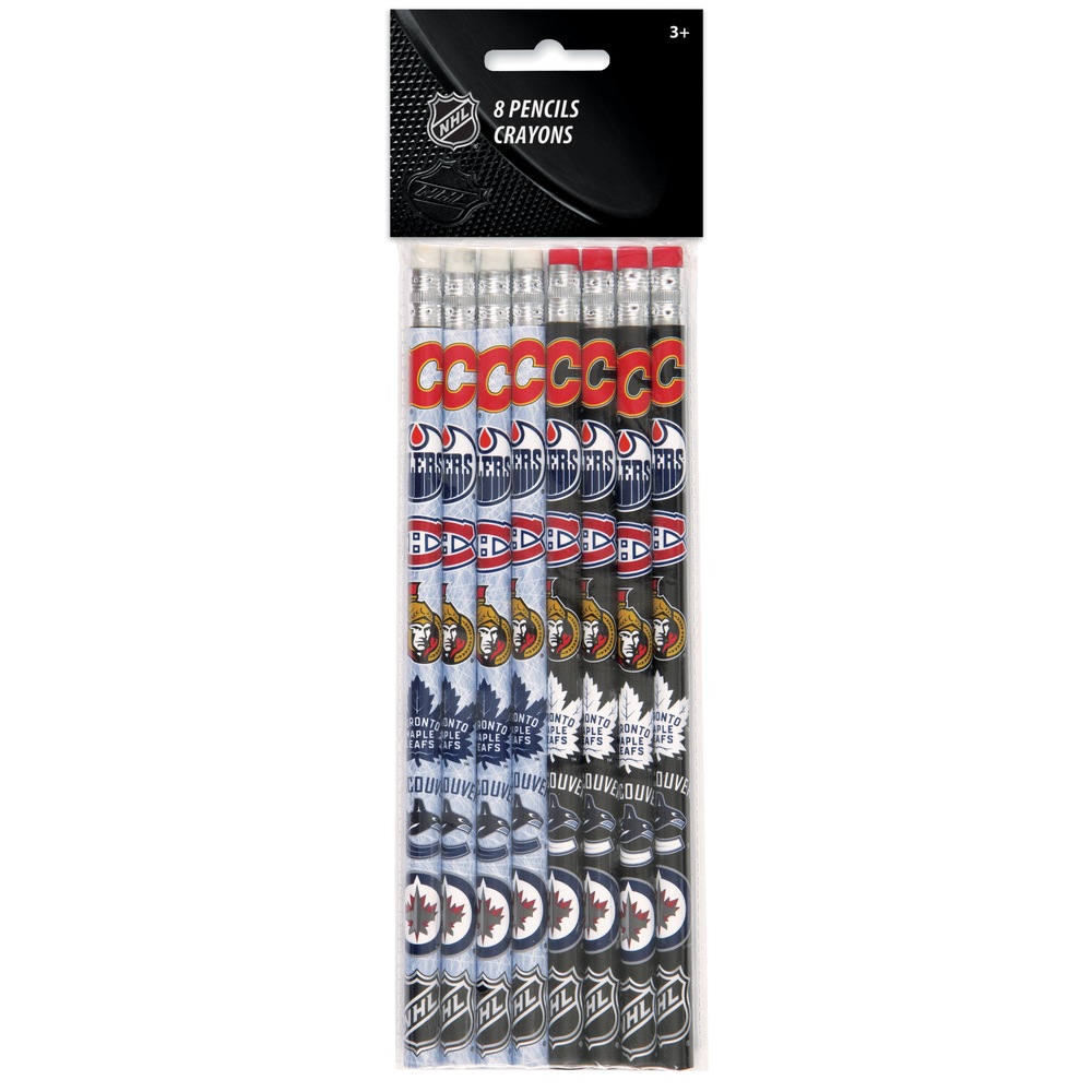 NHL Pencils, 8pk Canadian Tire