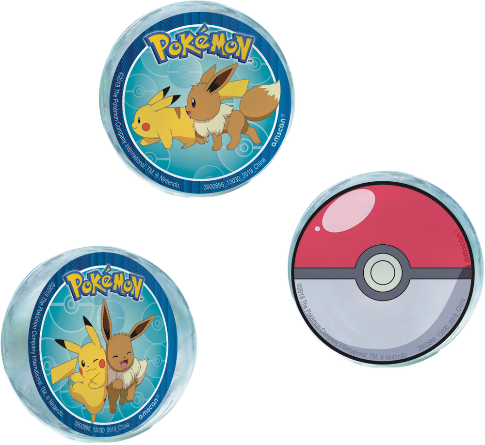 Classic Pokemon Bounce Balls, 4pk Party City