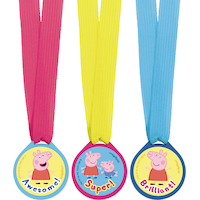 Médailles de mérite Peppa Pig, paq. 12 Front_Flat