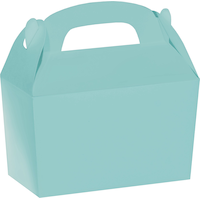 Rectangle Treat Party Gable Box, Blue, 5-in, for Birthday Party/Baby Shower/Gender Reveal Front_Angled_Right