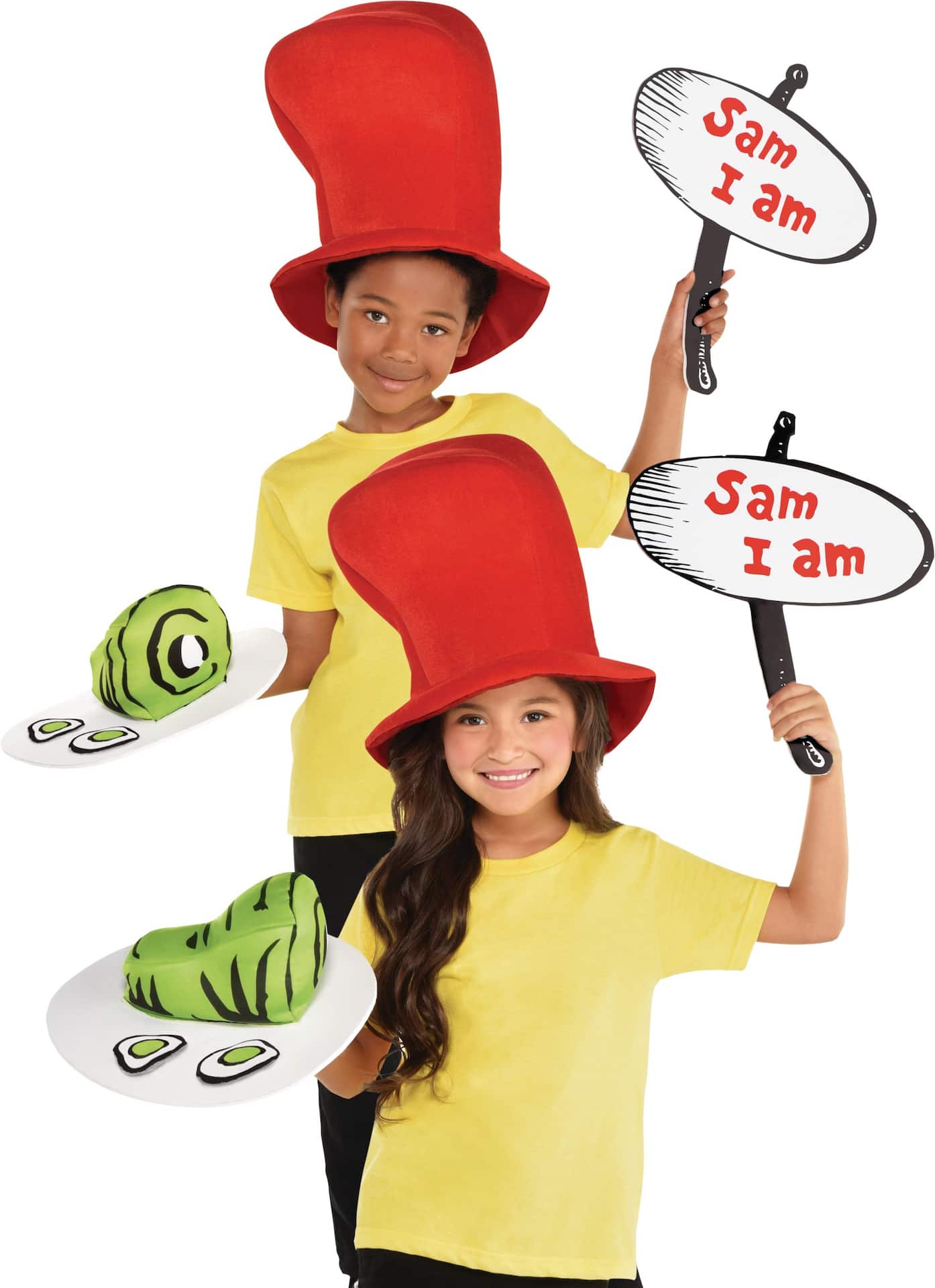 Dr Seuss Child Green Eggs Ham Costume Accessory Kit for Birthday Party Halloween Party City