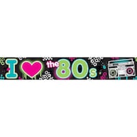 Totally 80s Foil Banner Front_Flat