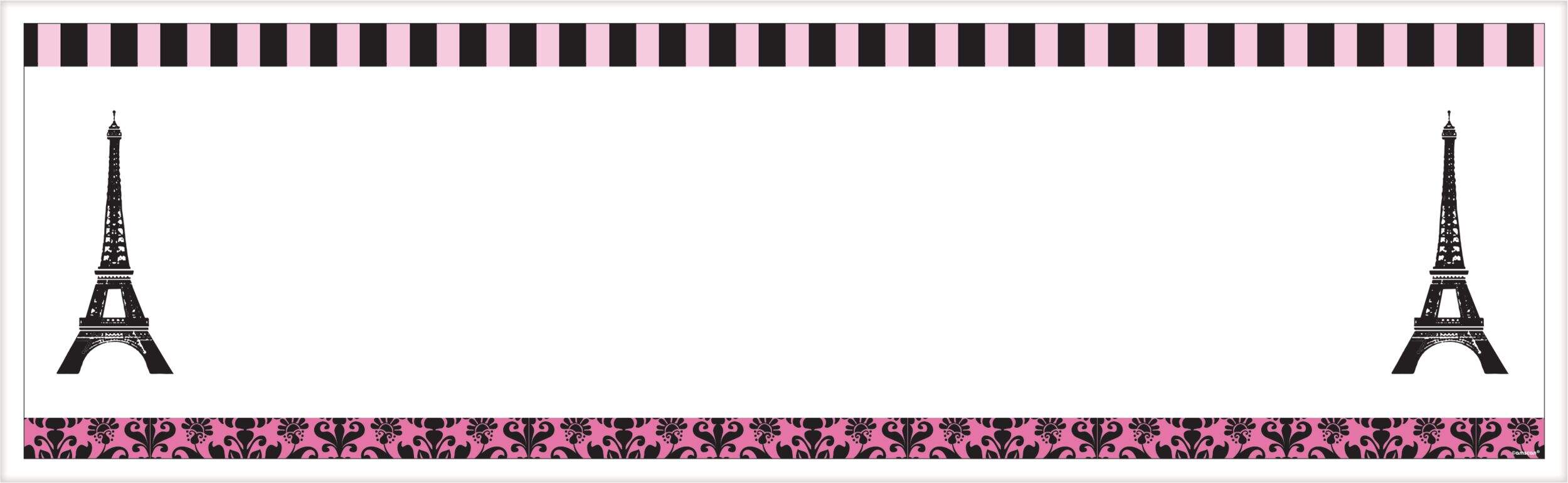 Giant A Day in Paris Personalized Banner Kit Front_Flat