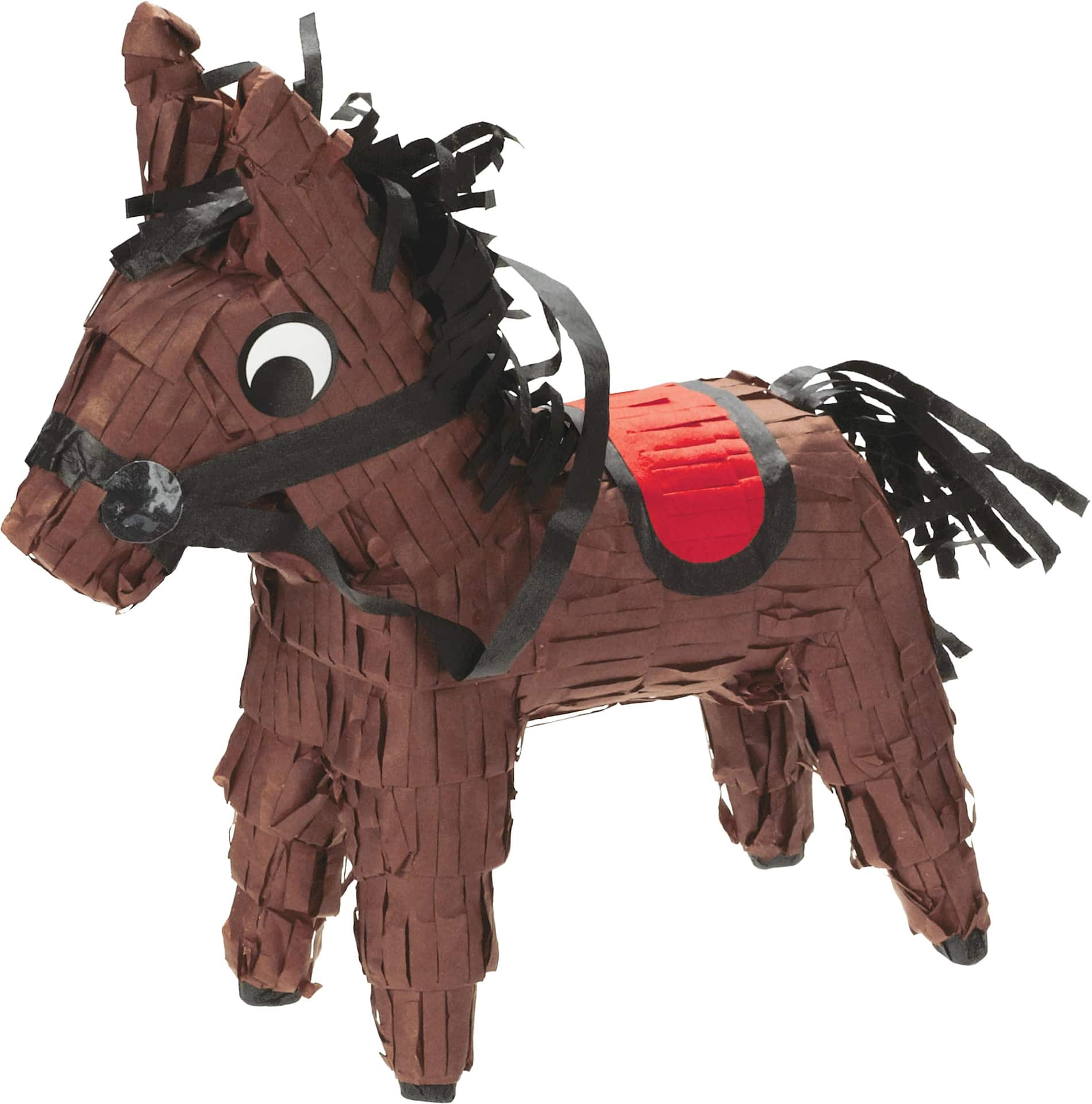 Horse Pinata Hanging Decoration, Brown, 6.5-in, for Birthday Party ...