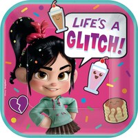 Wreck-It Ralph Dessert Plates, 8-pk Overhead_Flat
