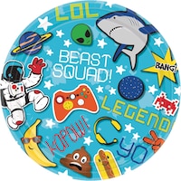 Epic Party Dessert Plates, 8-pc Overhead_Flat