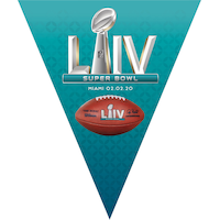 Super Bowl Pennant Banner Front_Flat