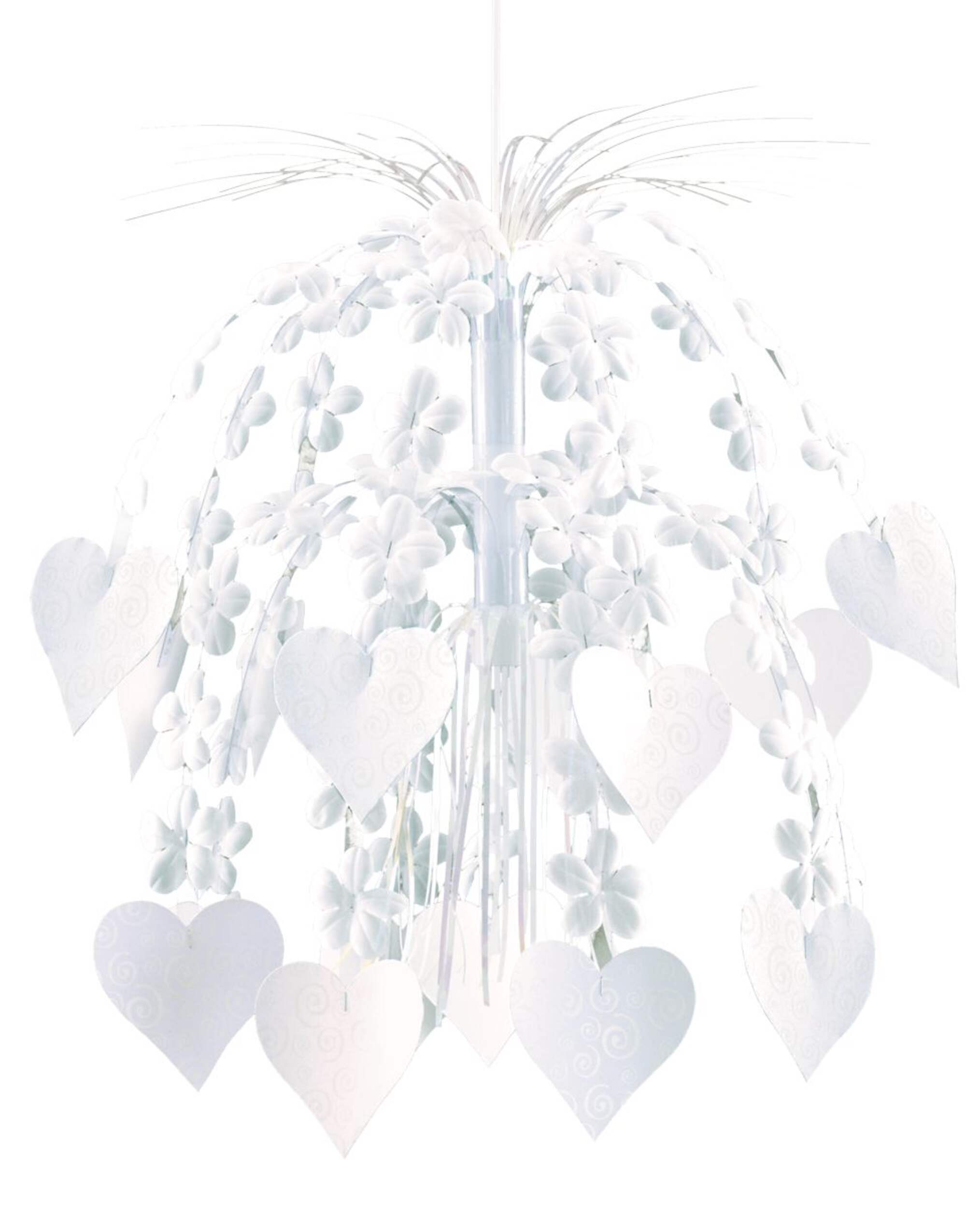 Flower & Hearts Cascade Chandelier Front_Flat