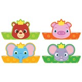 Cocomelon Paper Crowns, Multi-Coloured, One Size, 8-pk, Wearable Accessories for Birthdays Front_Flat