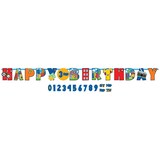 Banderole d'anniversaire lettres géantes Party Town, 126 x 10 po Front_Flat