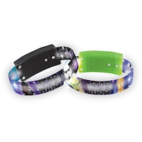 Disney Star Wars Light-Up Bracelets, Blue/Black, One Size, 4-pk, Wearable Favours  for Birthdays Front_Elevated